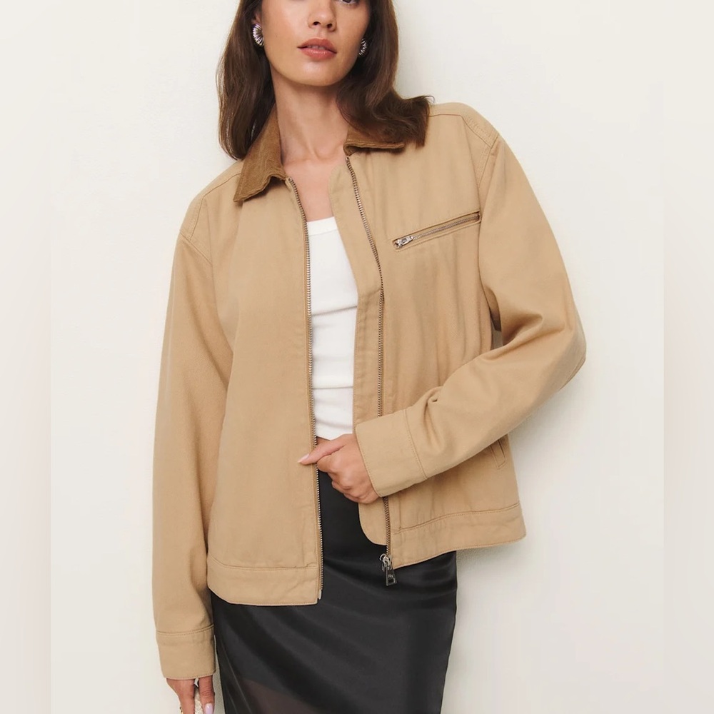 Reformation Harrison Utility Jacket Alder